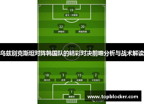 乌兹别克斯坦对阵韩国队的精彩对决前瞻分析与战术解读